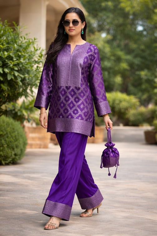 Sabera purple co ord set yee