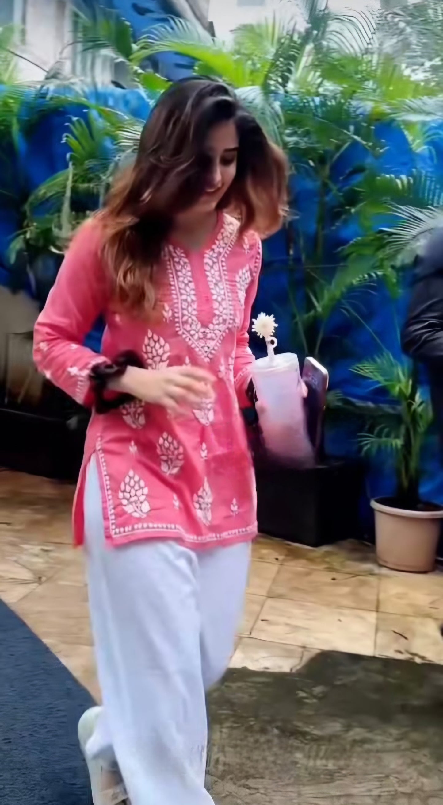 Peach Rasha top n bottom set