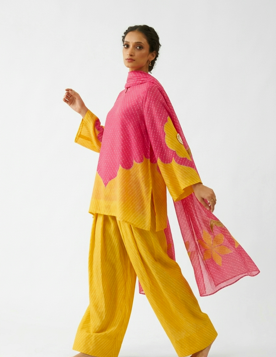1A lehriya Bandini 3pcs set
