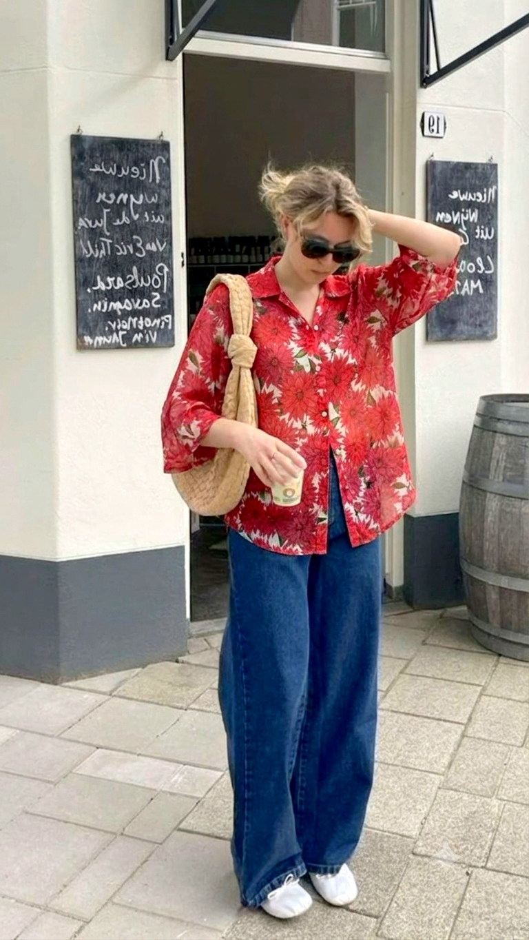 Red sun shirt