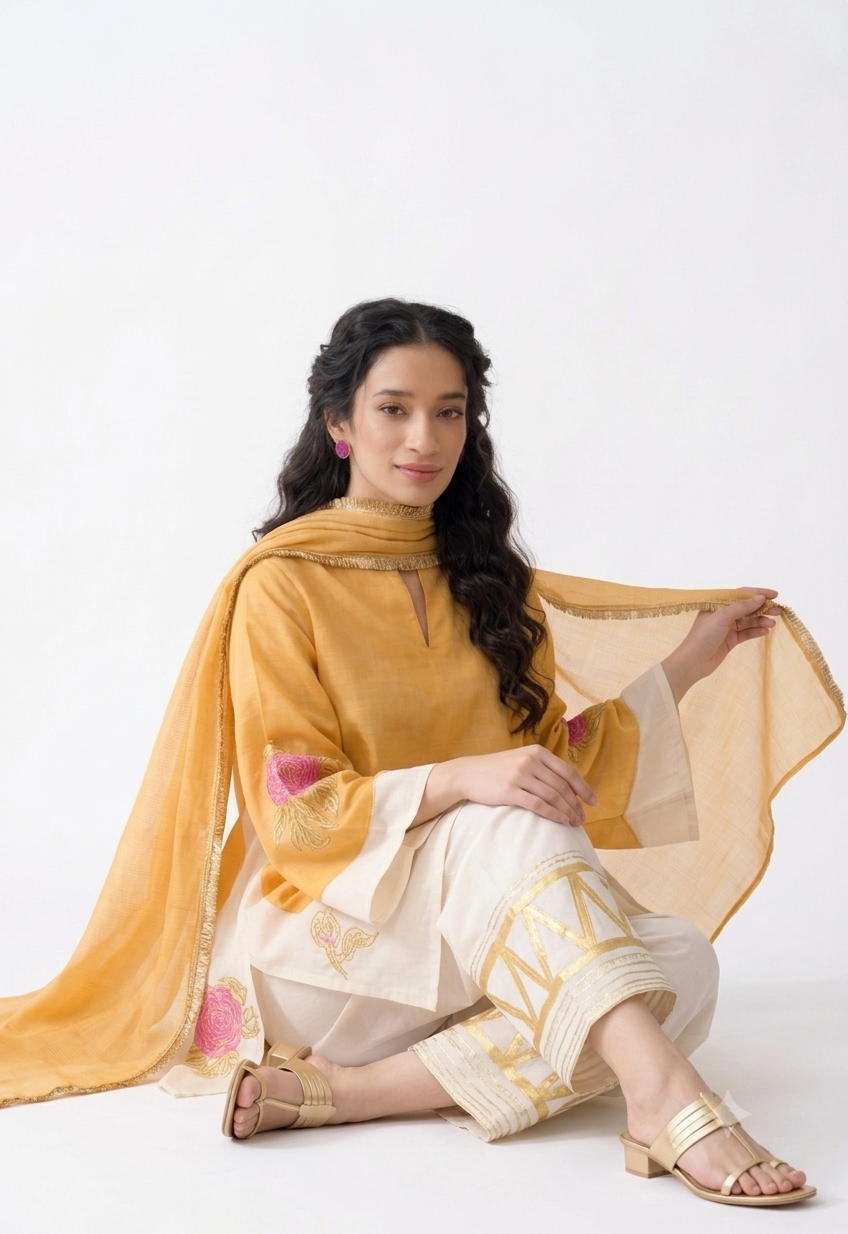 2a yellow sky shaded 3pcs set