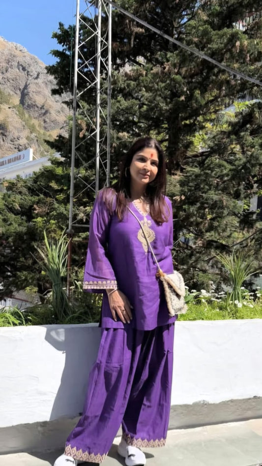 Mannat2 arie embrodrieded co ord set