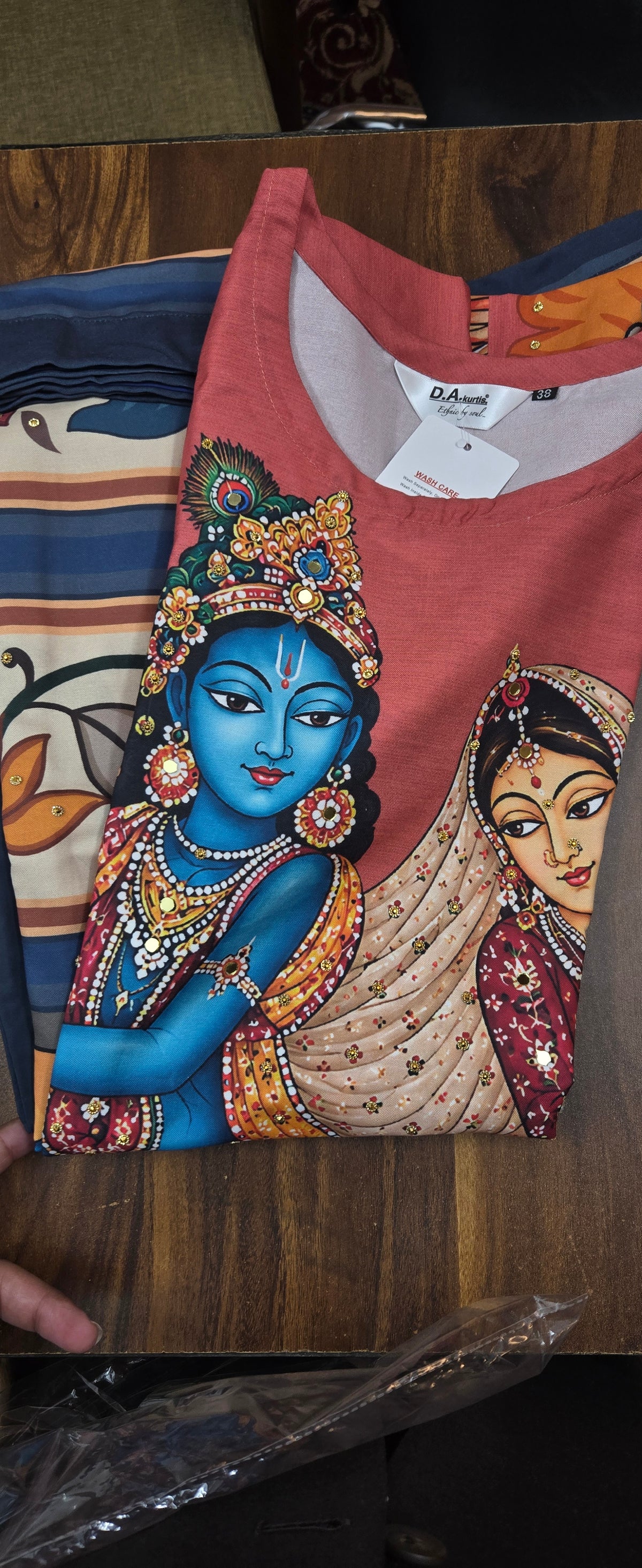 Krishna ji top top and plazo set