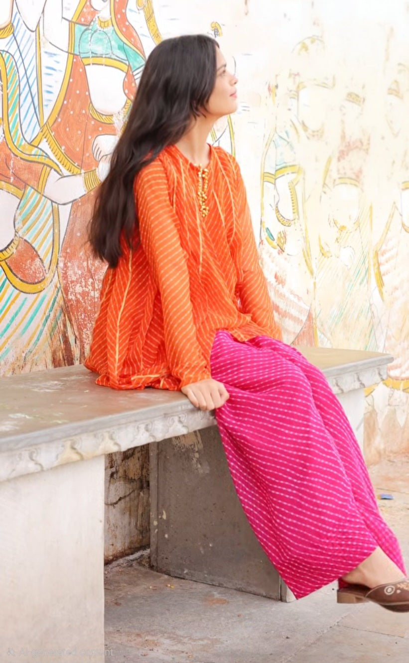 (1F) Jaipur hues faarshi shalwar set