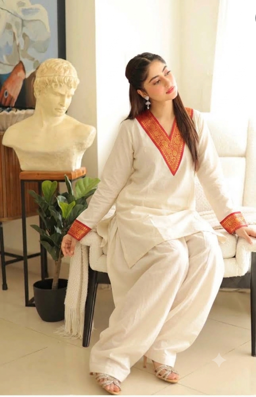 V farshi shalwar set
