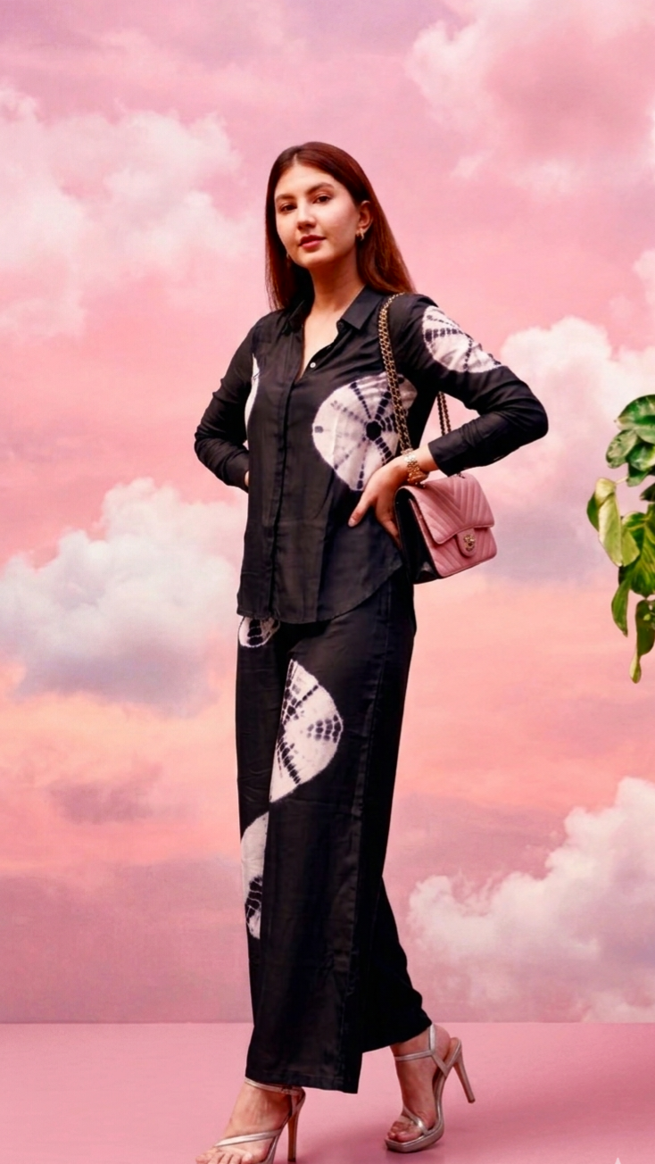 Black bean co-ord set yee