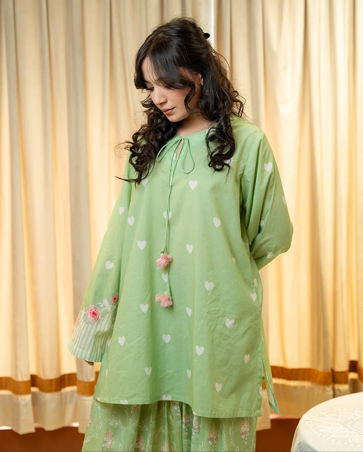 Green bells faarshi shalwar set