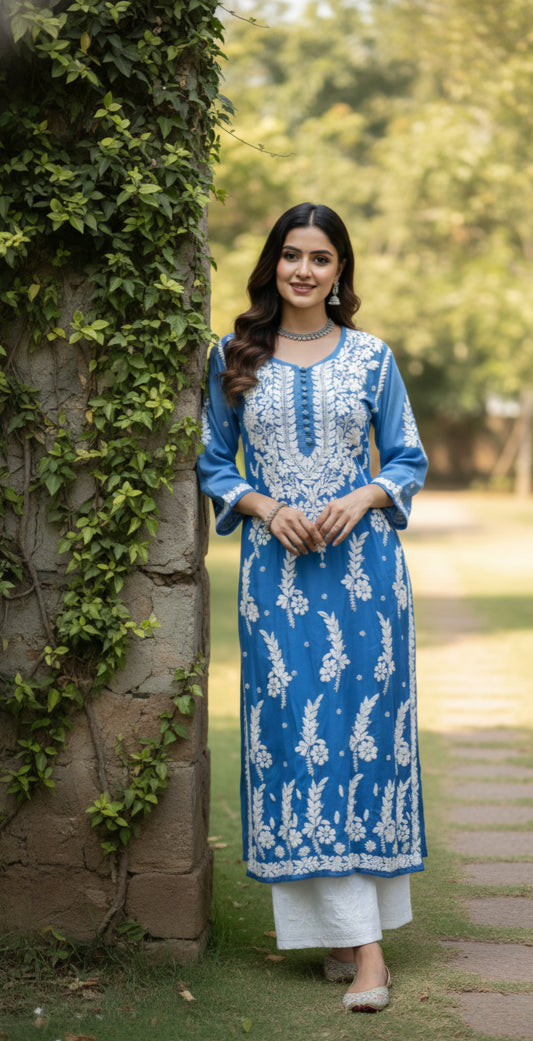 uga  blue cotton top n bottom set