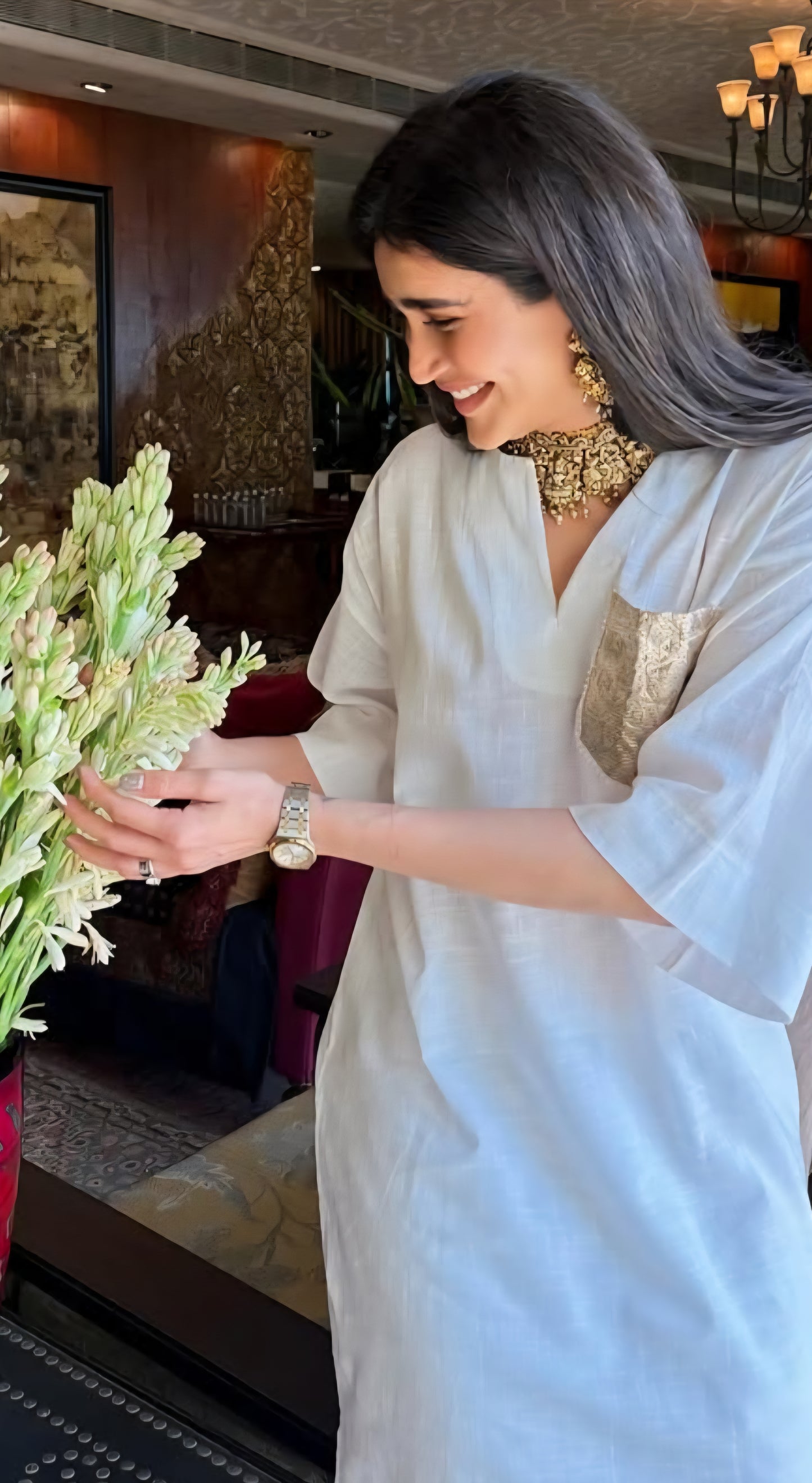 Miu miu white karishma tanna anr