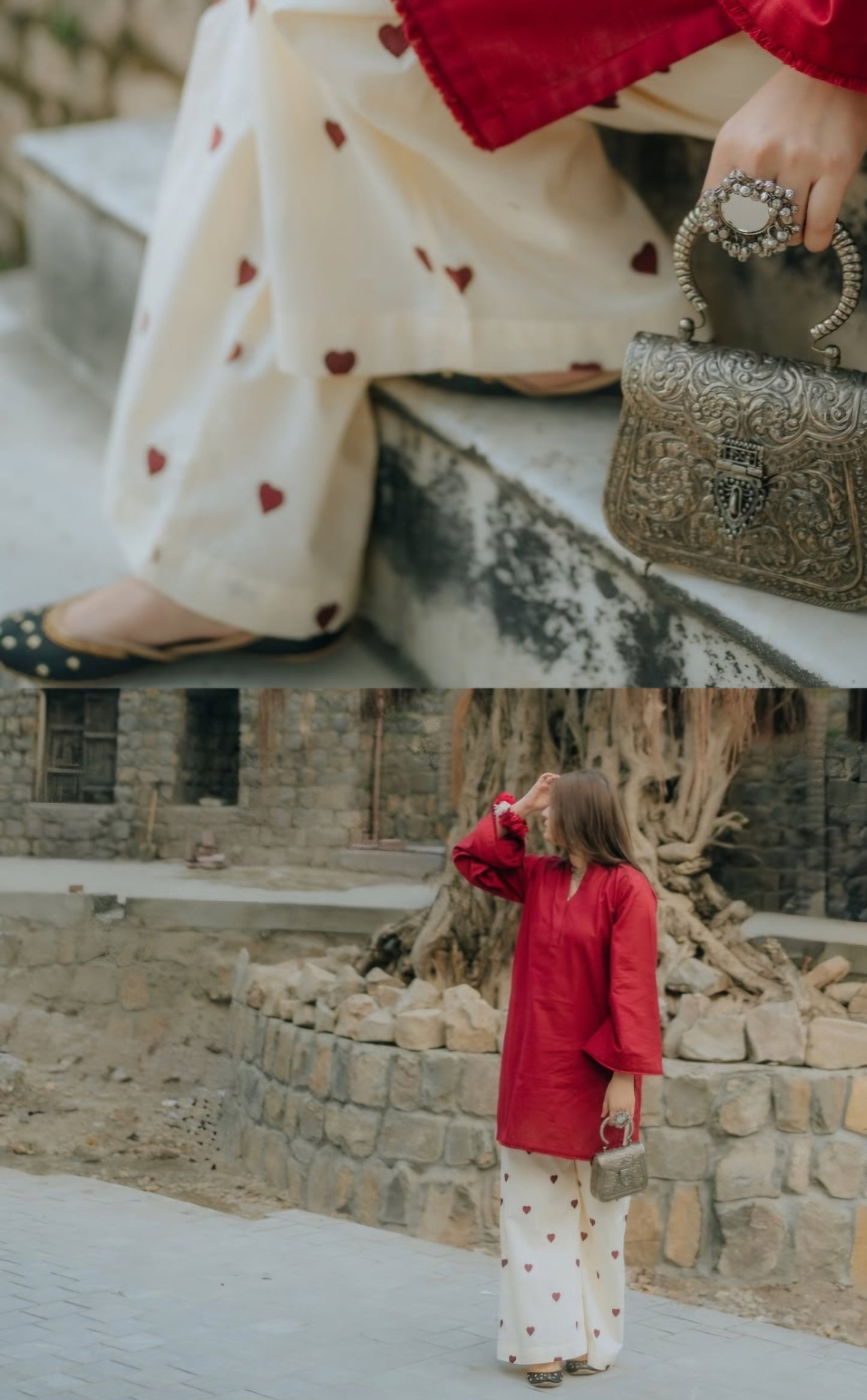 Masoom co-ord set heart