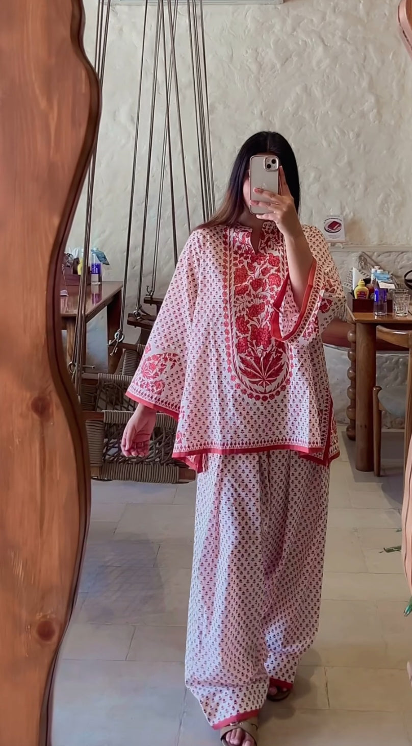 Chiku Lotus bell sleeve and farsi set